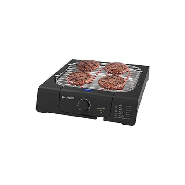 Churrasqueira Grill Eletrica Cadence Short, 1200W, Preto, 220V, GRL805