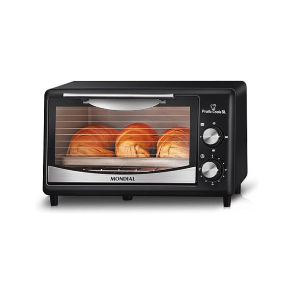 Forno Pratic Cook 6L, Mondial, Preto, 650W, 220V - FR-09