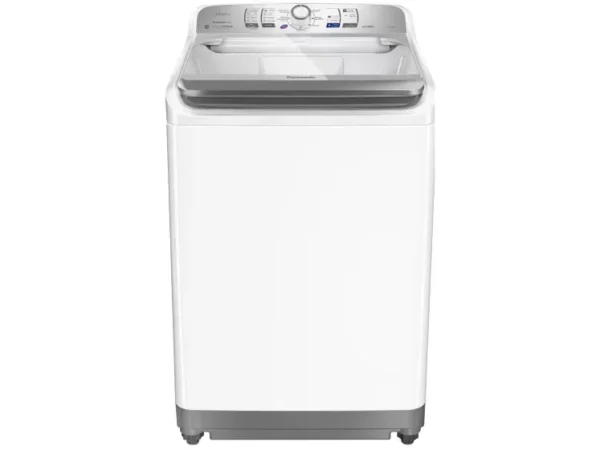 Lavadora de Roupas Panasonic NA-F120B1WA - 12Kg Cesto Inox 8 Programas de Lavagem Branca