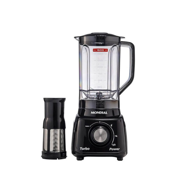 Liquidificador Turbo Power, Mondial, Preto, 550W, 220V - L-99 FB
