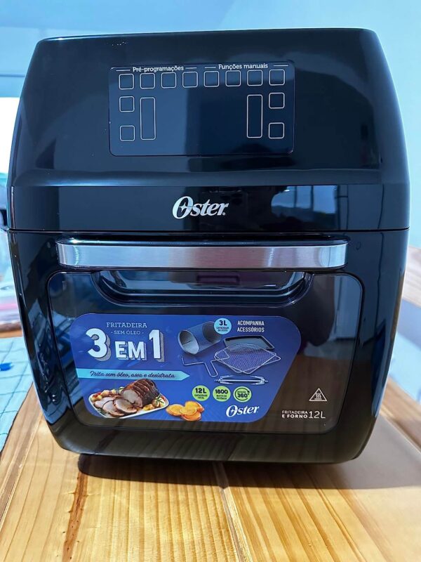 Oster OFRT780 - Fritadeira forno 3 em 1, 127V, 1800 W, ‎Preto