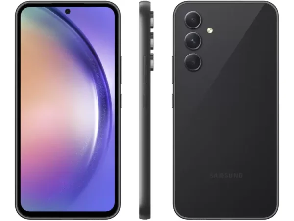 Smartphone Samsung Galaxy A54 128GB Preto 5G Octa-Core 8GB RAM 6,4" Câm. Tripla + Selfie 32MP Dual Chip