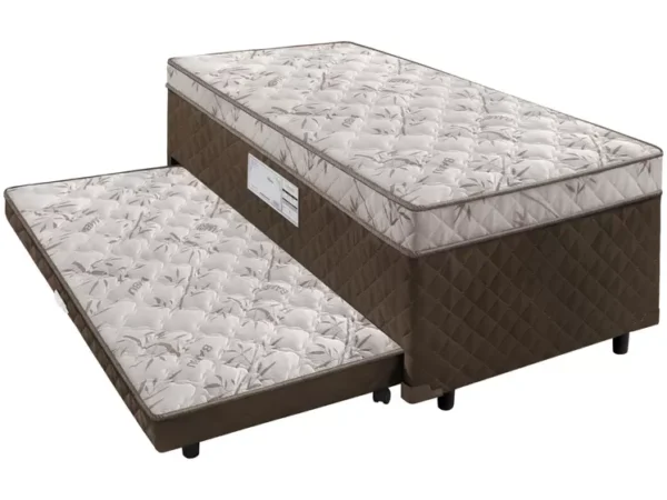 Cama Box Solteiro SMP com Cama Auxiliar - Ortopédica LightSpuma BIBOX Carol