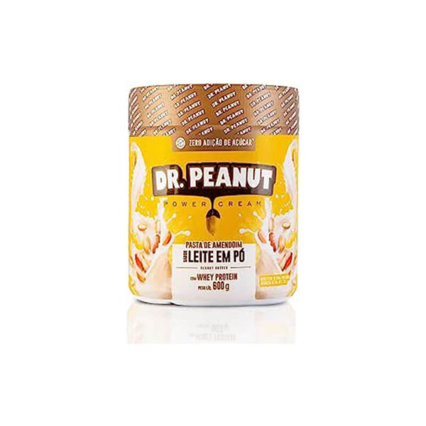 Dr Peanut Pasta De Amendoim - 600G Leite Em Pó Com Whey - Dr. Peanut