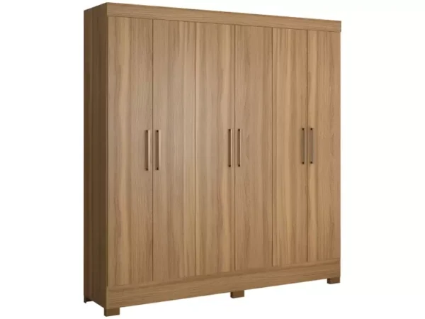 Guarda-roupa Casal 6 Portas 3 Gavetas - Demóbile Prático