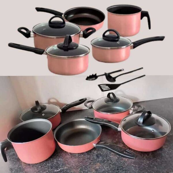 Conjunto De Panelas Antiaderente 8 Peças Teflon Várias Cores