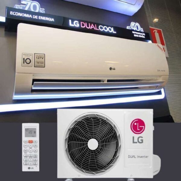 Ar Condicionado LG Voice Dual Inverter Ia 9000 Btu Frio 220v Cor Branco