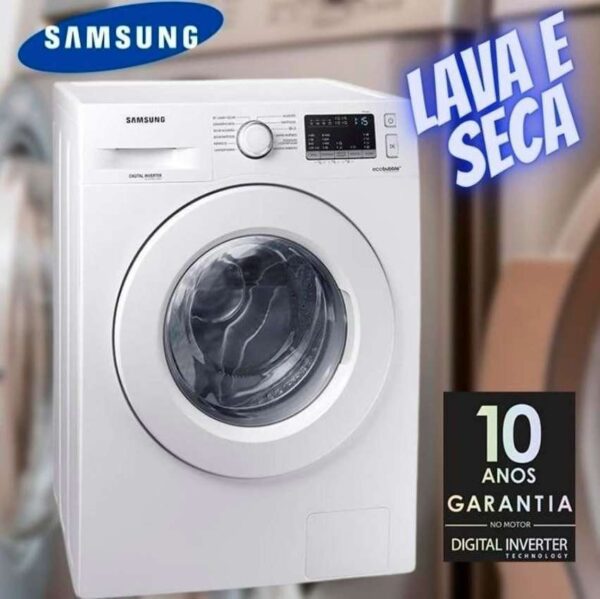 Lava e Seca Samsung AddWash com Ecobubble WD10M 10 1KG