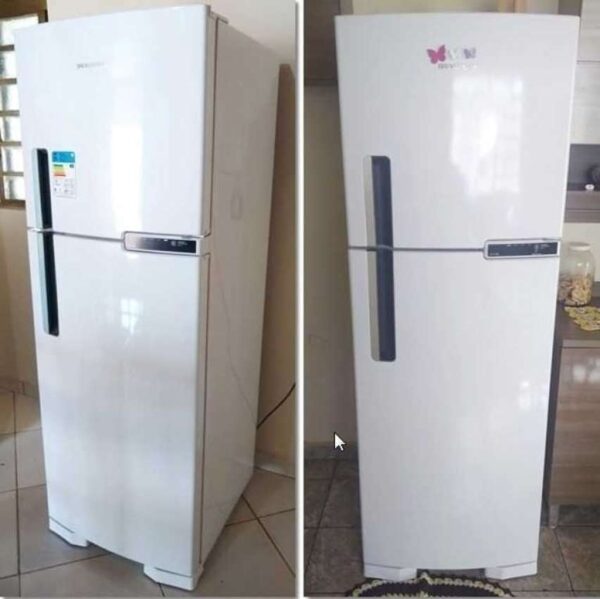 Geladeira Frost Free Brastemp Brm44h Branca Com Freezer 375l 127v