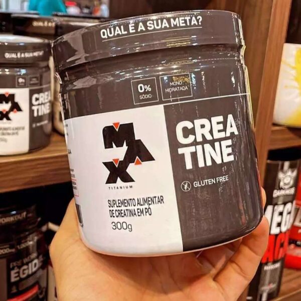 Suplemento Max Titanium Creatine Without Flavor Em Pote 300g