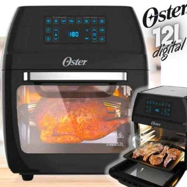 Fritadeira Oven Fryer 3 Em 1 Ofrt780 12 Litros Preta Oster Cor Preto 110v