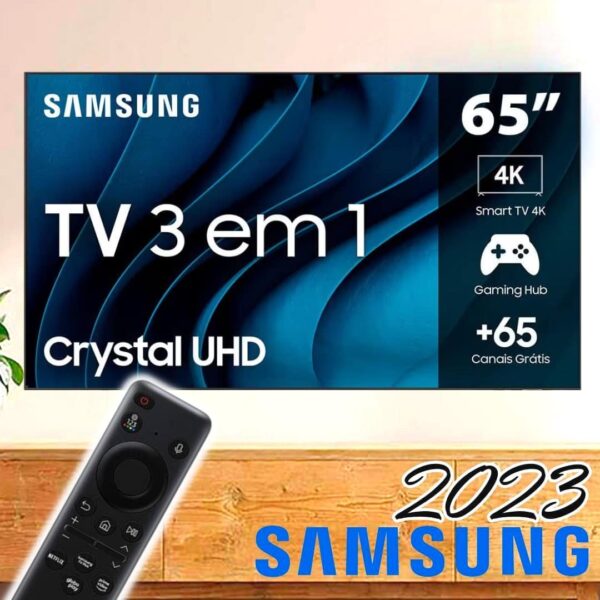 Samsung Smart Tv 65'' Crystal Uhd 4k 65cu8000 2023