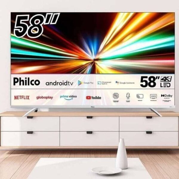 Smart Tv Philco 58” 4k Led Android Tv Ptv58g7pagcsbl