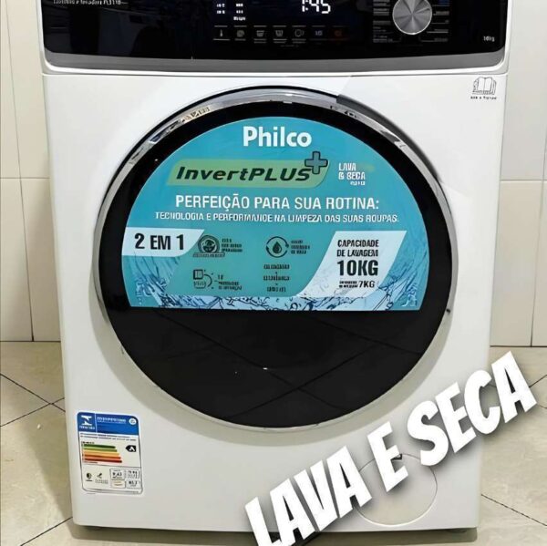 Lava E Seca Automática Philco Blanca Pls11 Inverter Branca 10kg