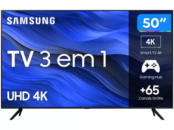 Smart TV 50” UHD 4K LED Samsung 50CU7700 – Wi-Fi Bluetooth Alexa 3 HDMI