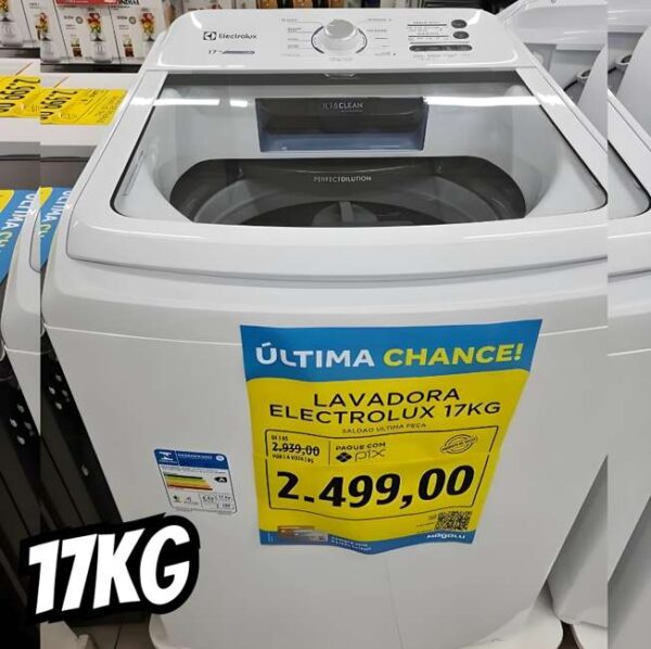 Máquina De Lavar Automática Essential Care Led17 Branca 17kg Electrolux