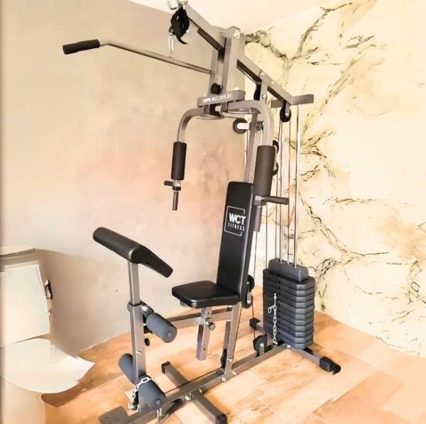 Estação De Musculação Com 80kg Aparelho Ginastic Cor da estrutura