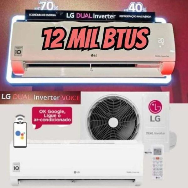 Ar Condicionado LG Voice Dual Inverter IA 12000 Btus