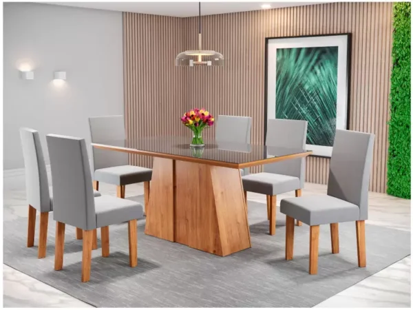 Mesa de Jantar 6 Cadeiras