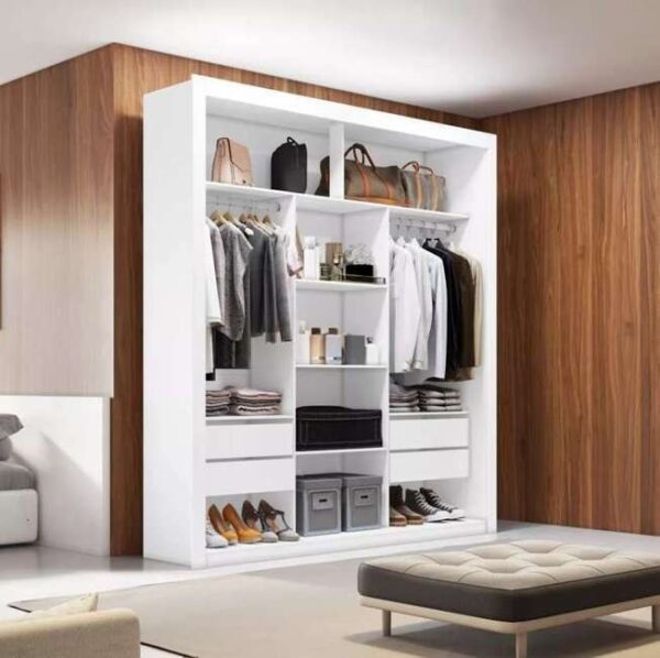 Guarda Roupa Closet Casal 4 Gavetas Amoudi Móveis