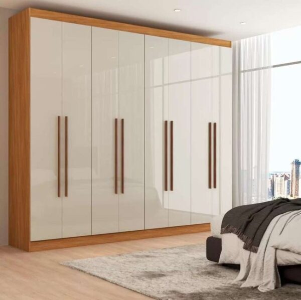 Guarda-roupa Casal Ele E Ela 8 Portas 8 Prateleiras