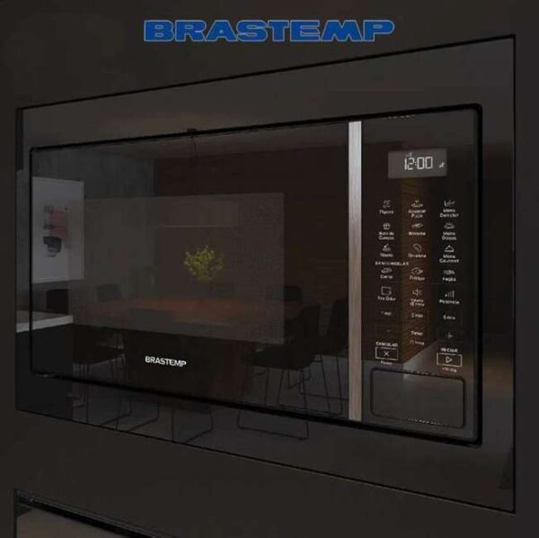 Micro ondas Brastemp BM146AE preto 32L 110V