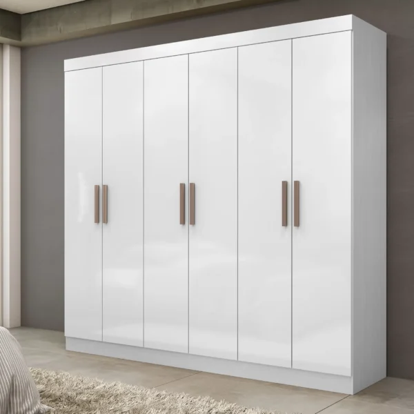 Guarda roupa Espresso Móveis Paris Cor Ipé De Mdp Com 6 Portas