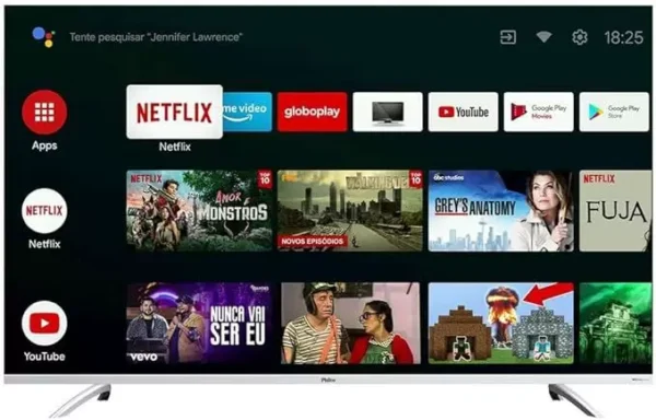 Smart TV 58” Philco PTV58GAGSKSBL Android TV 4K LED