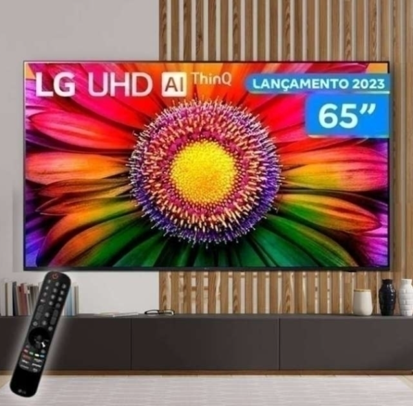 Smart TV 65" 4K LG UHD ThinQ AI 65UR8750PSA HDR Bluetooth Alexa